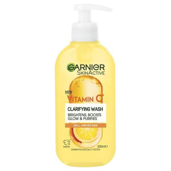 Garnier Skin Active Vitamin C Clarifying Wash – Cleansing Face Gel (200ml)
