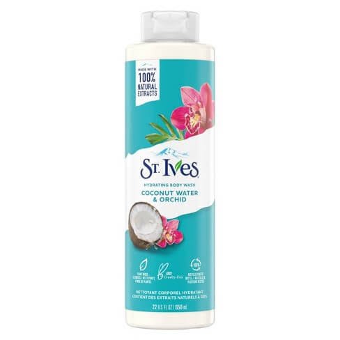 ST. IVES COCONUT WATER & ORCHID BODY WASH 650ml