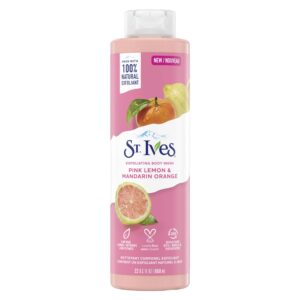 St Ives exfoliating body wash pink lemon & mandarin orange 650ml