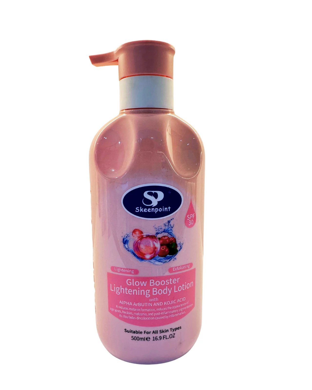 Skeenpoint glow booster lightening & exfoliating body lotion