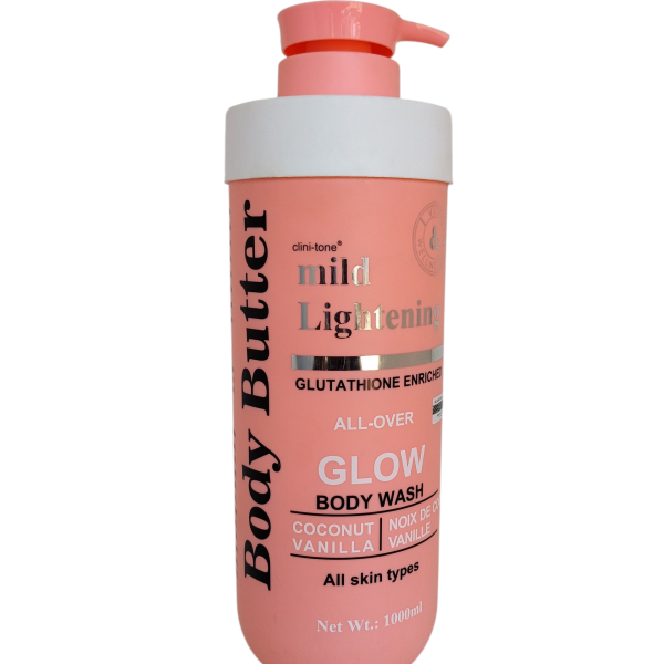 Body Butter Mild Lightening Glow Body Wash With Coconut, Vanilla