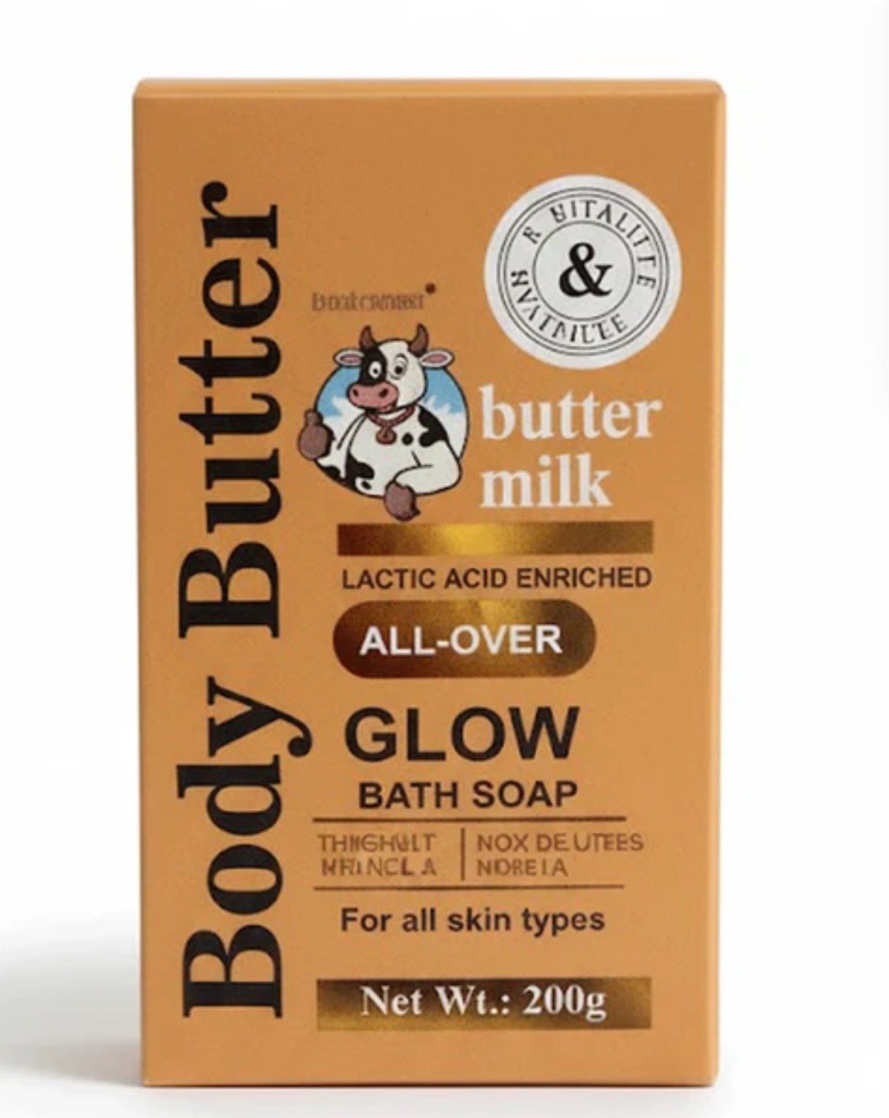 Body Butter Lactic Acid Bar Soap (200g)