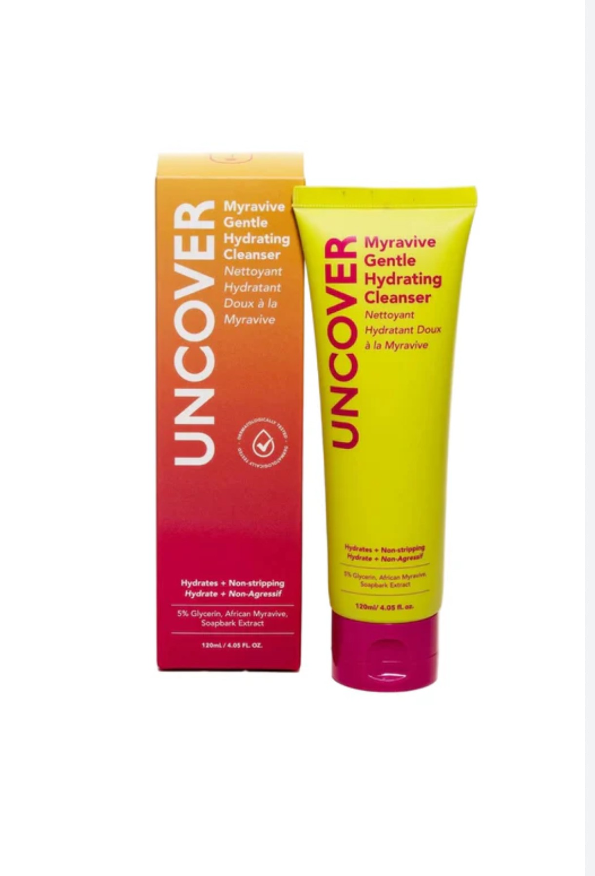 Uncover Myrevive Gentle Hydrating Cleanser 120ml